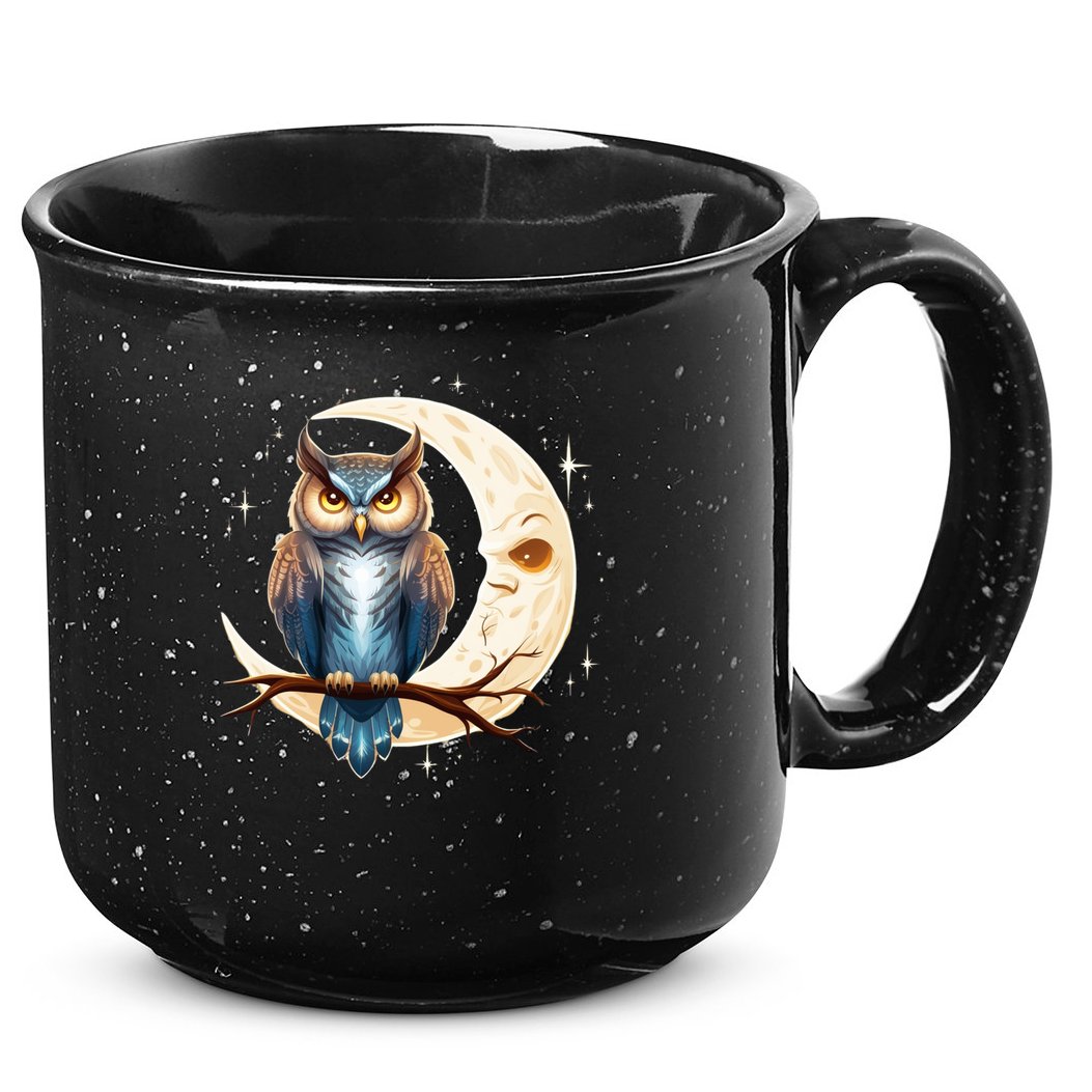 Owl Of The Moonlit Branch Gift 15oz Campfire Ceramic Mug