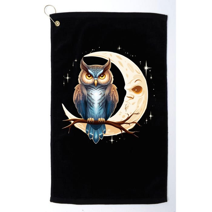 Owl Of The Moonlit Branch Gift Golf Towel