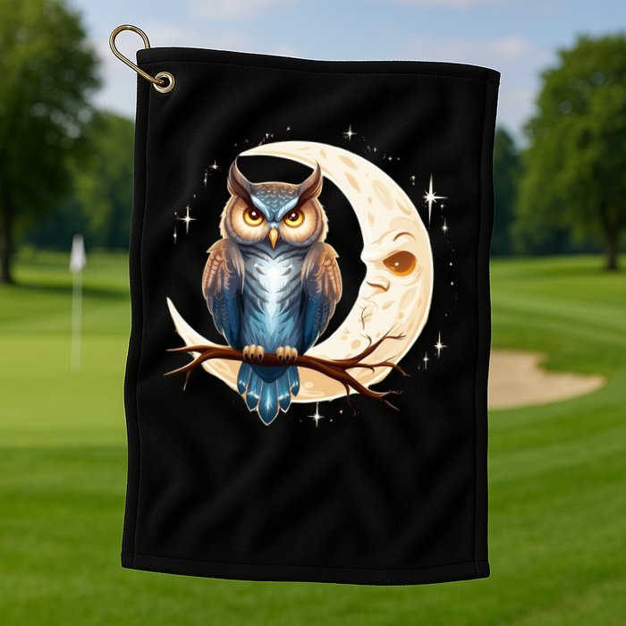 Owl Of The Moonlit Branch Gift Golf Towel