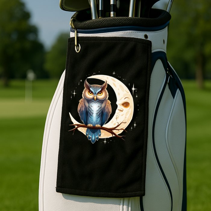 Owl Of The Moonlit Branch Gift Golf Towel