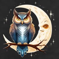 Owl Of The Moonlit Branch Gift Golf Towel