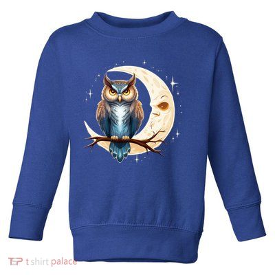 Owl Of The Moonlit Branch Gift Toddler Sweatshirt