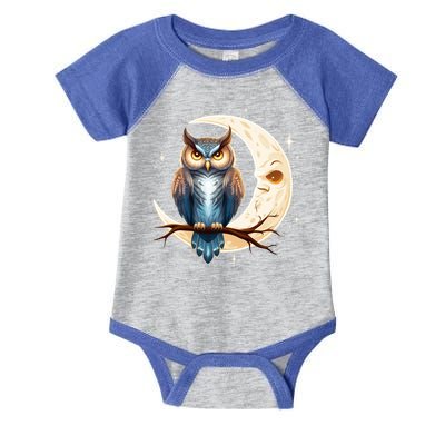 Owl Of The Moonlit Branch Gift Infant Baby Jersey Bodysuit