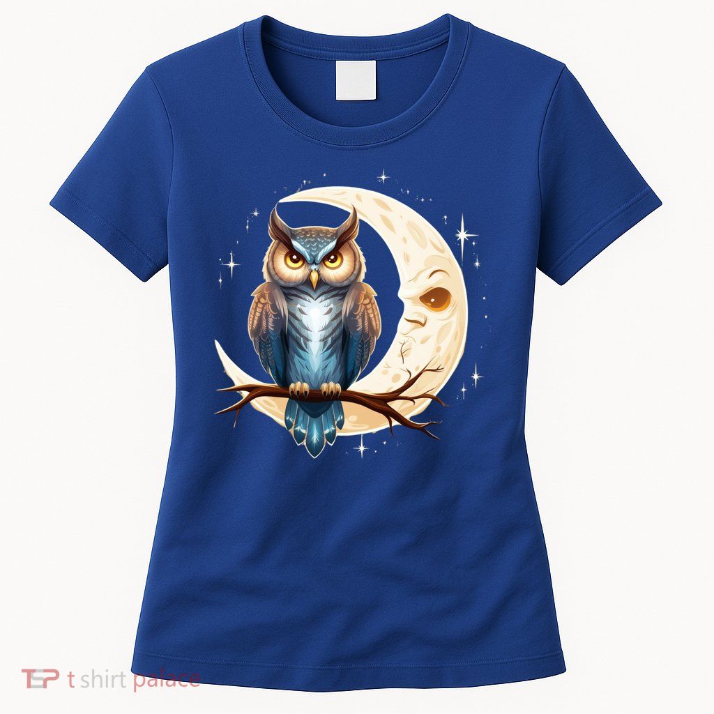 Owl Of The Moonlit Branch Gift Womens T-Shirt