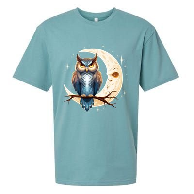 Owl Of The Moonlit Branch Gift Sueded Cloud Jersey T-Shirt