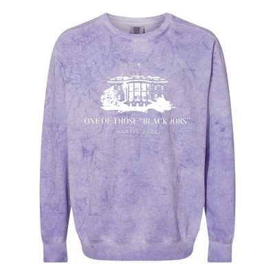 One Of Those Black Jobs Harris 2024 Colorblast Crewneck Sweatshirt