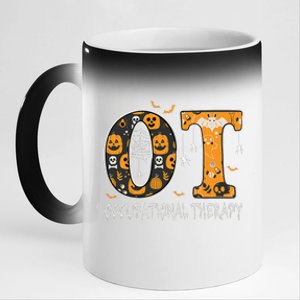 OT Occupational Therapy Therapist Halloween OTA Spooky 11oz Black Color Changing Mug