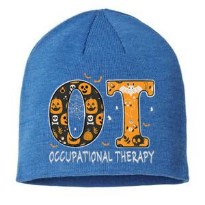 OT Occupational Therapy Therapist Halloween OTA Spooky Sustainable Beanie