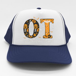 OT Occupational Therapy Therapist Halloween OTA Spooky Trucker Hat