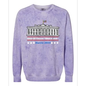 One Of Those Black Jobs Harris 2024 Colorblast Crewneck Sweatshirt