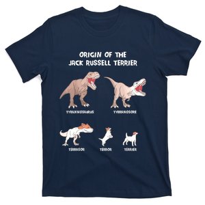 Origin Of The Jack Russell Terrier Evolution History Meme T-Shirt