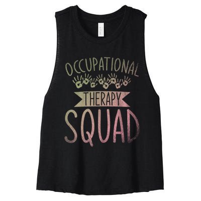 Ota Occupational Therapy Squad Ot Occupational Therapist Women's Racerback Cropped Tank