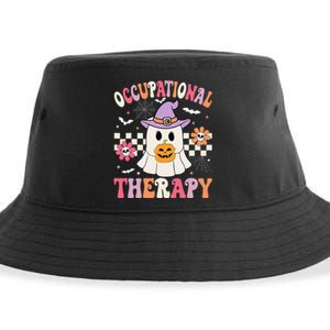 Ot Occupational Therapy Halloween Retro Ghost Ot Halloween Sustainable Bucket Hat