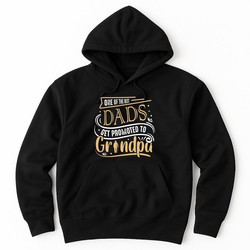 One Of The Best Dad Get Promoted To Grandpa Grandparents Day Hoodie