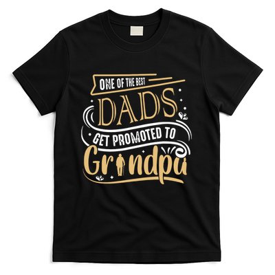 One Of The Best Dad Get Promoted To Grandpa Grandparents Day T-Shirt