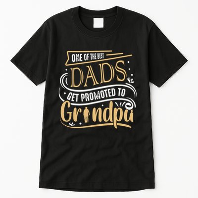 One Of The Best Dad Get Promoted To Grandpa Grandparents Day Tall T-Shirt