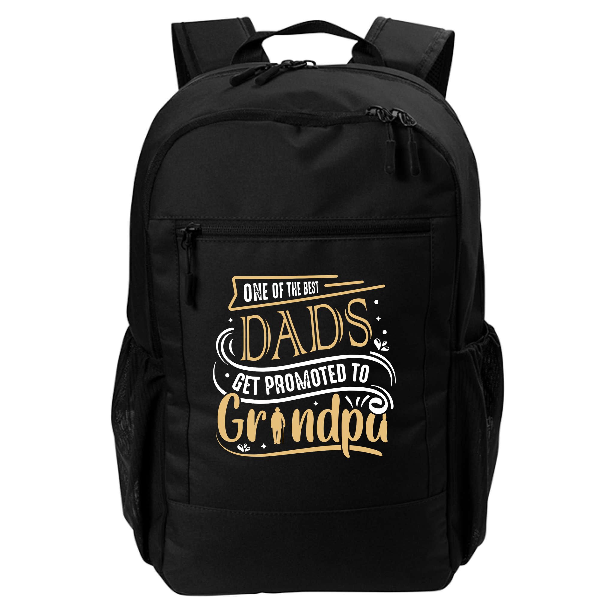 One Of The Best Dad Get Promoted To Grandpa Grandparents Day Backpack
