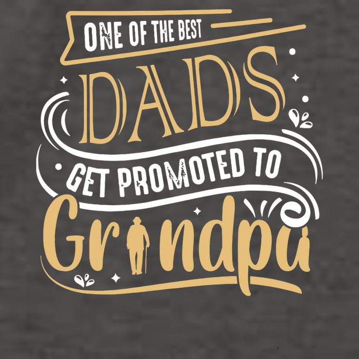 One Of The Best Dad Get Promoted To Grandpa Grandparents Day Vector Backpack