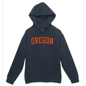 Oregon Or Varsity Style Beaver State Throwback Orange Design Urban Pullover Hoodie