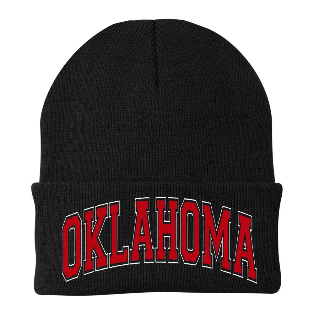 Oklahoma Ok Varsity Style Beanie