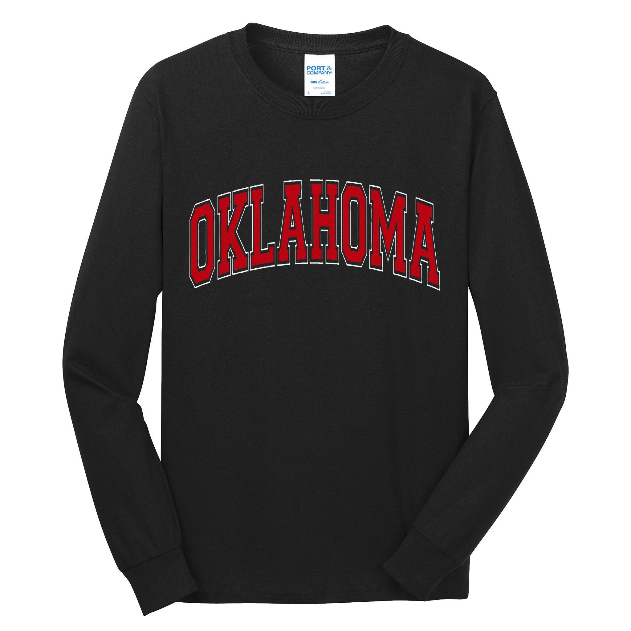 Oklahoma Ok Varsity Style Tall Long Sleeve T-Shirt