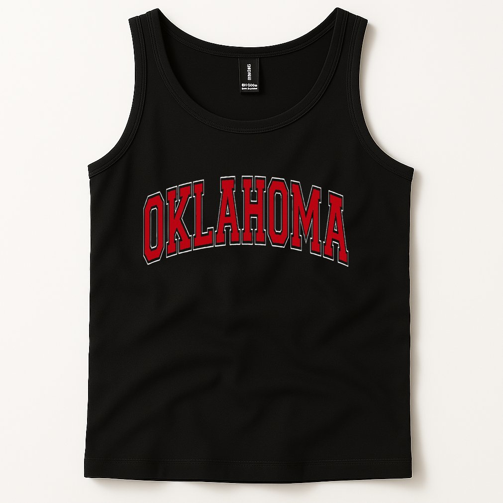 Oklahoma Ok Varsity Style Tank Top