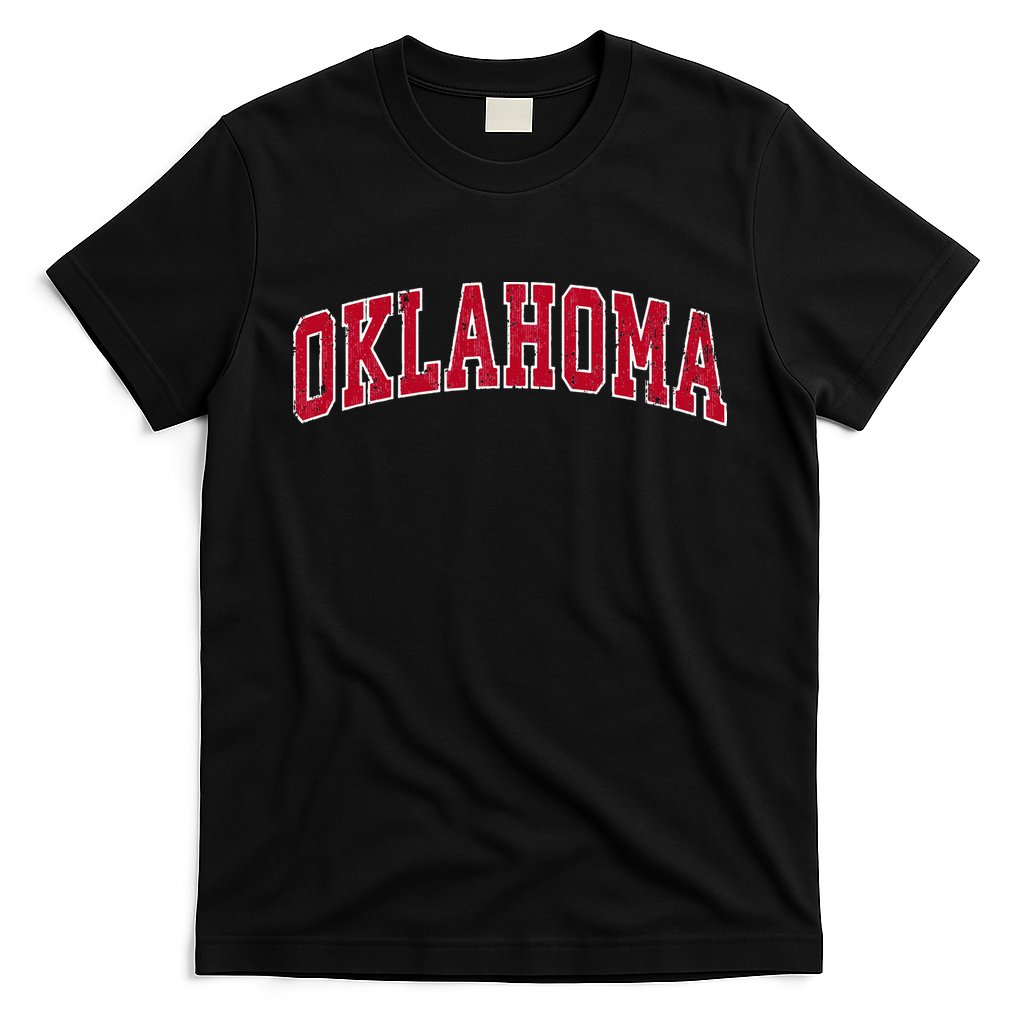 Oklahoma OK Vintage Sports Design Red Design Swea T-Shirt