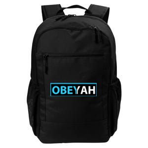 Obeyah Obey Yah God Christian Hebrew Roots Daily Commute Backpack