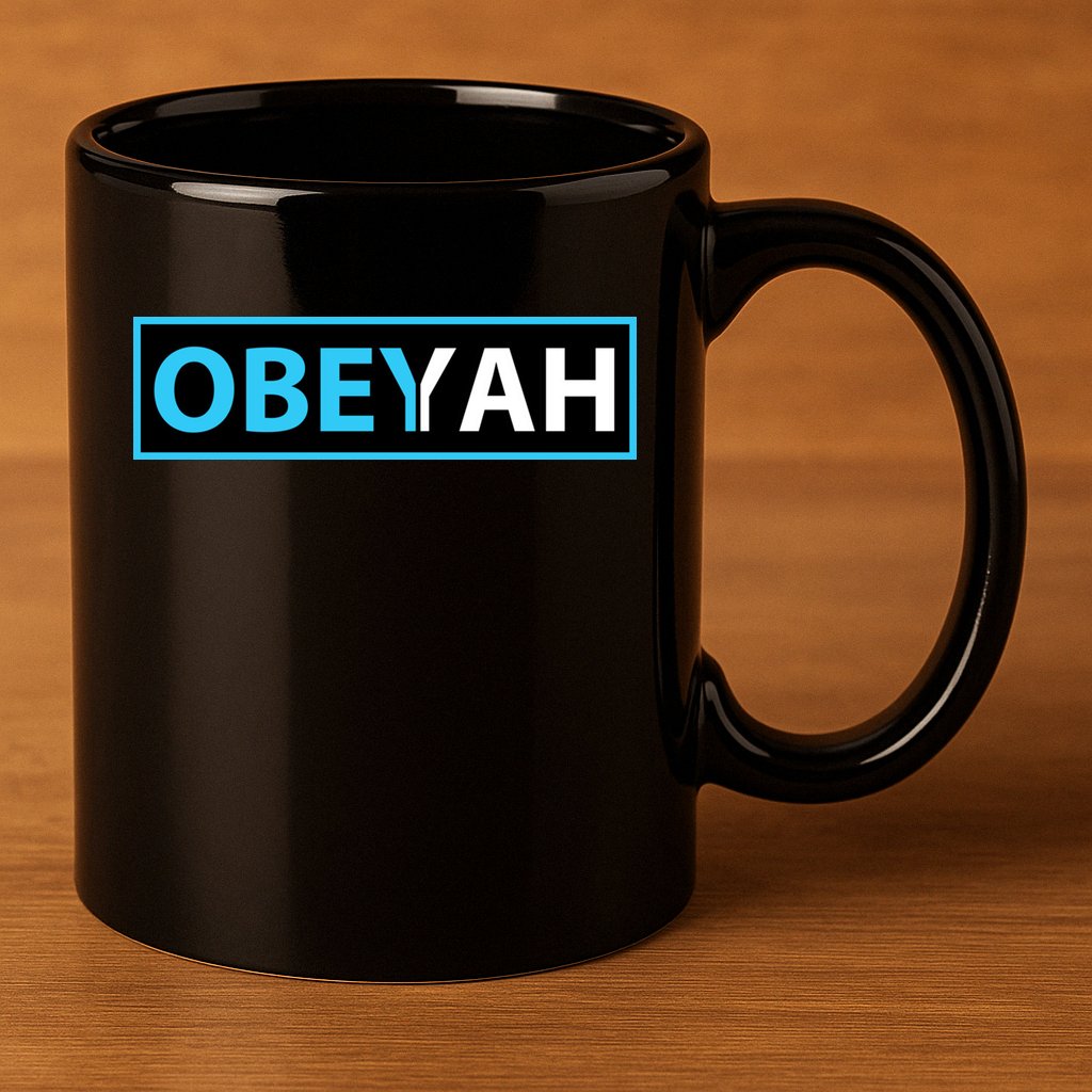 Obeyah Obey Yah God Christian Hebrew Roots 11oz C Handle Ceramic Mug