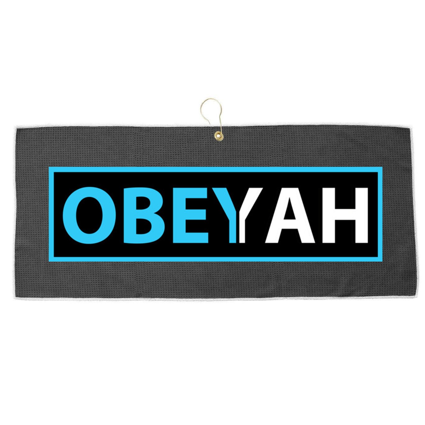 Obeyah Obey Yah God Christian Hebrew Roots Large Microfiber Waffle Golf Towel