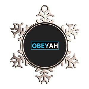 Obeyah Obey Yah God Christian Hebrew Roots Metallic Star Ornament