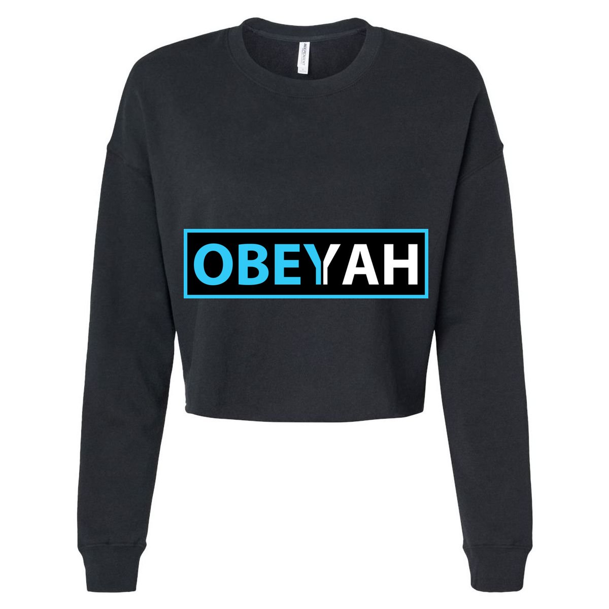 Obeyah Obey Yah God Christian Hebrew Roots Women's Crop Top Tee