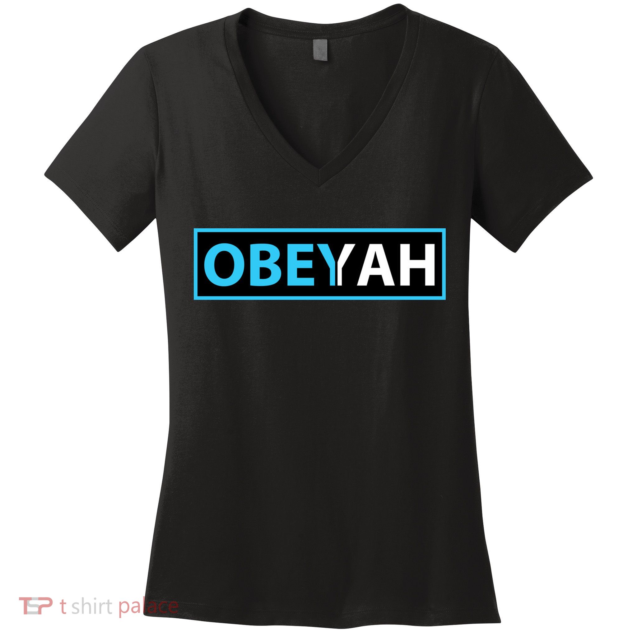 Obeyah Obey Yah God Christian Hebrew Roots Women's V-Neck T-Shirt