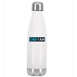 Obeyah Obey Yah God Christian Hebrew Roots Stainless Steel Insulated Water Bottle