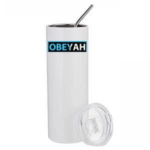 Obeyah Obey Yah God Christian Hebrew Roots Stainless Steel Tumbler