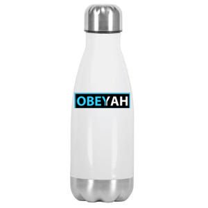 Obeyah Obey Yah God Christian Hebrew Roots Stainless Steel Insulated Water Bottle