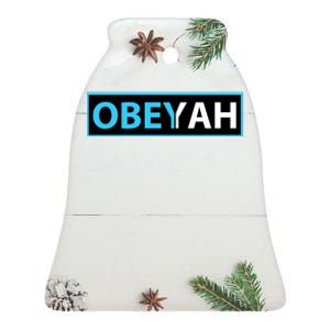 Obeyah Obey Yah God Christian Hebrew Roots Ceramic Bell Ornament