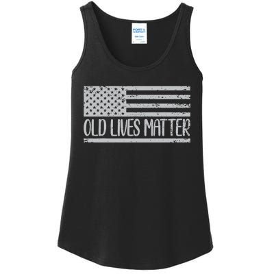 Old People 50th Birthday Tee Old Lives Matter Design Ladies Essential Tank