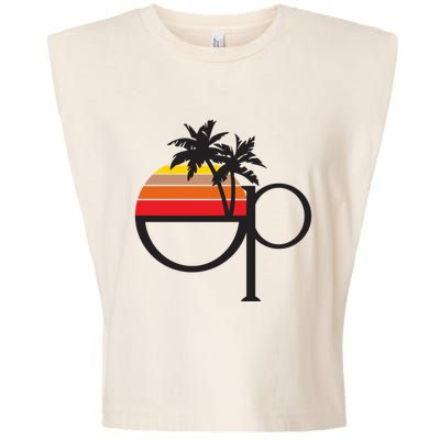 Ocean Pacific 80s Retro Sunset Garment-Dyed Women's Muscle Tee