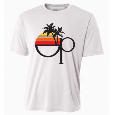 Ocean Pacific 80s Retro Sunset Cooling Performance Crew T-Shirt