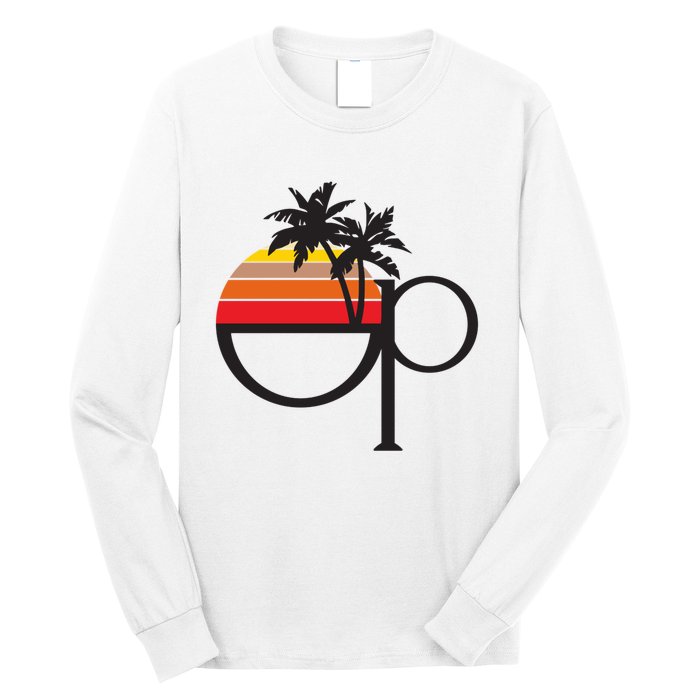 Ocean Pacific 80s Retro Sunset Long Sleeve Shirt