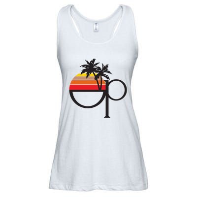 Ocean Pacific 80s Retro Sunset Ladies Essential Flowy Tank