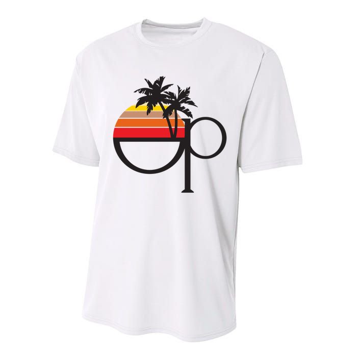 Ocean Pacific 80s Retro Sunset Performance Sprint T-Shirt