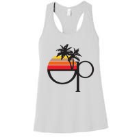 Ocean Pacific 80s Retro Sunset Women's Racerback Tank