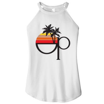 Ocean Pacific 80s Retro Sunset Women’s Perfect Tri Rocker Tank