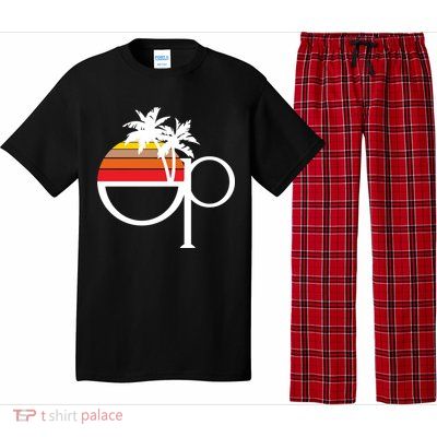 Ocean Pacific 80s Retro Sunset Pajama Set
