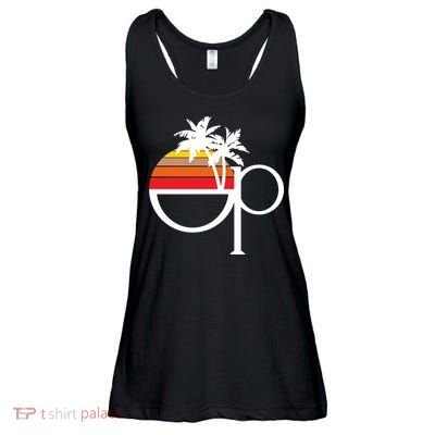 Ocean Pacific 80s Retro Sunset Ladies Essential Flowy Tank