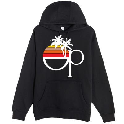 Ocean Pacific 80s Retro Sunset Premium Pullover Hoodie