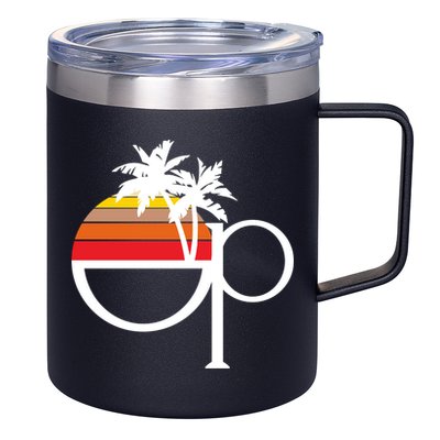 Ocean Pacific 80s Retro Sunset 12oz Stainless Steel Coffee Mug