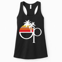 Ocean Pacific 80s Retro Sunset Womens Tank Top